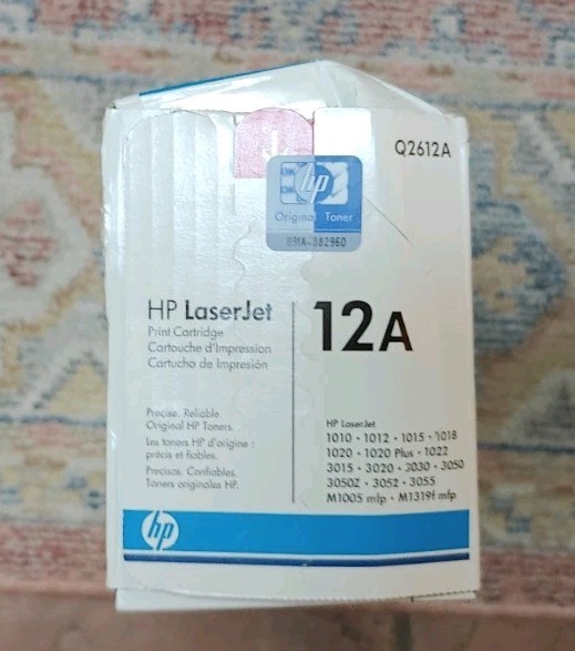 Original HP 12A Black LaserJet Toner 2 Print Cartridges Q2612A Sealed Dual Pack
