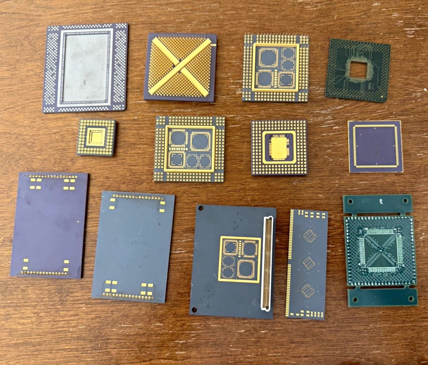 Vintage Intel Mainframe Server MCM CPU Substrate Lot Prototyping PGA Validation