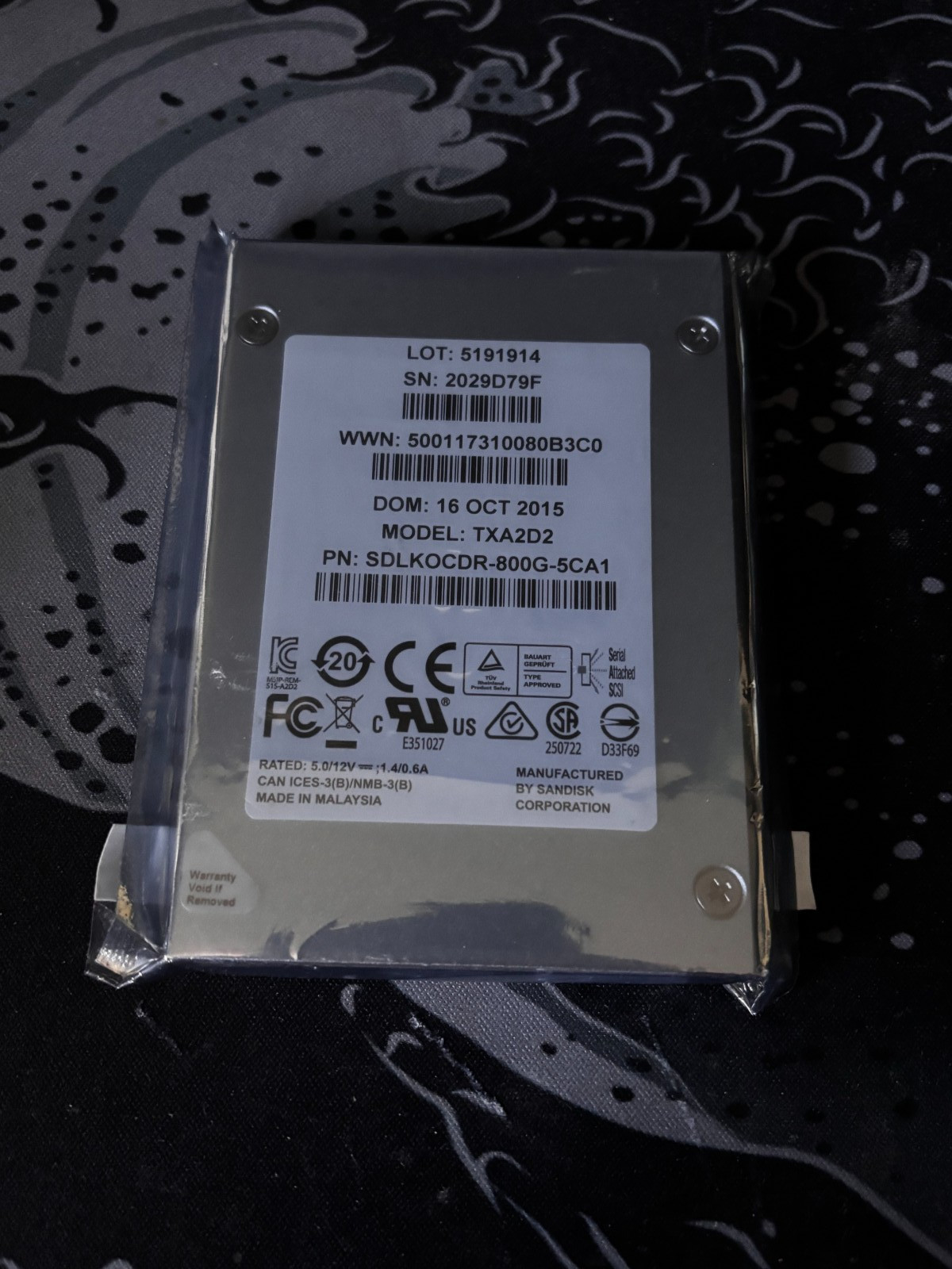 SanDisk 800GB Internal 2.5" (SDLKOCDR-800G-5CA1) SSD