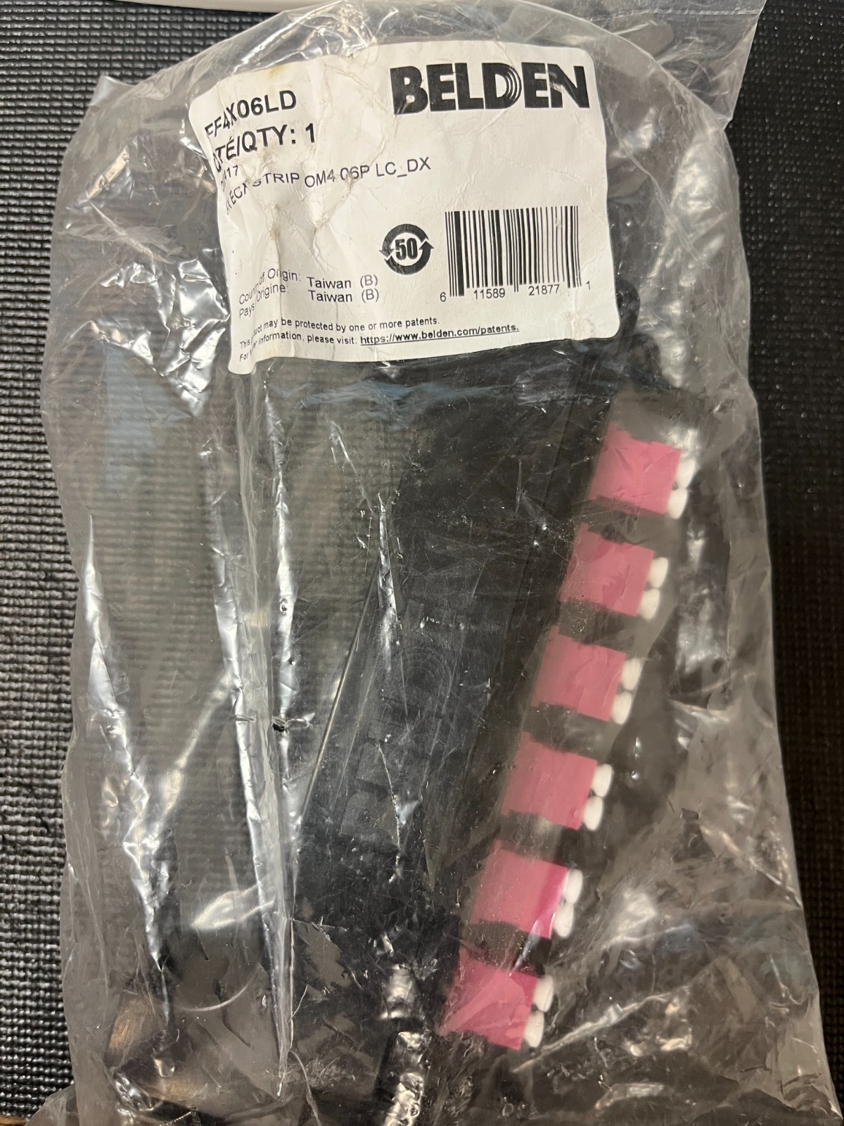 Belden FF4X06LD FX ECX OM4 6-Port LC Duplex Fiber Frame New