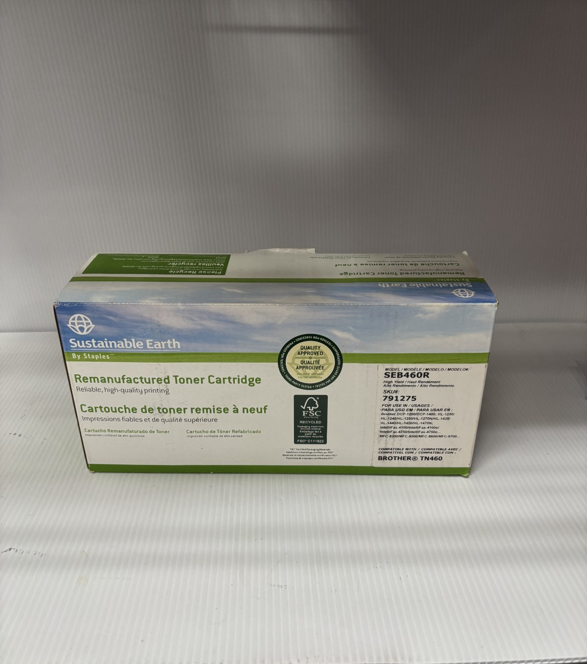 NEW Sustainable Earth Toner Cartridge SEB460R For Brother TN 460