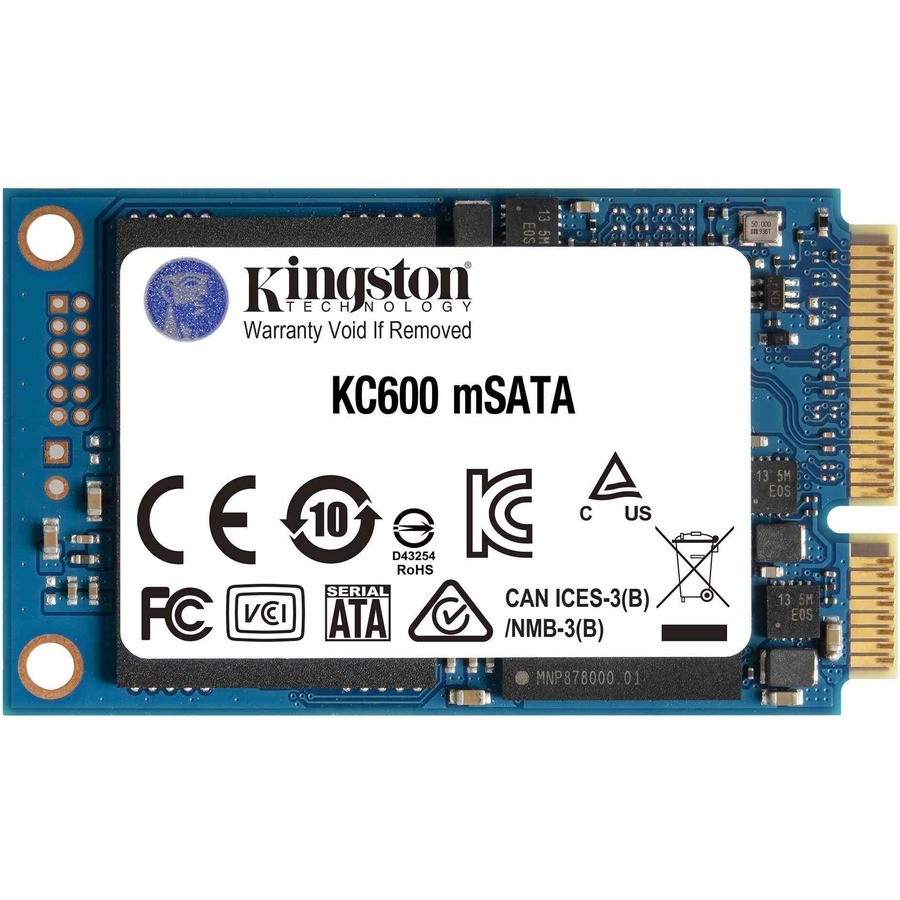 Kingston KC600 256GB MSATA 3D TLC NAND Internal Solid State Drive SKC600MS/256G
