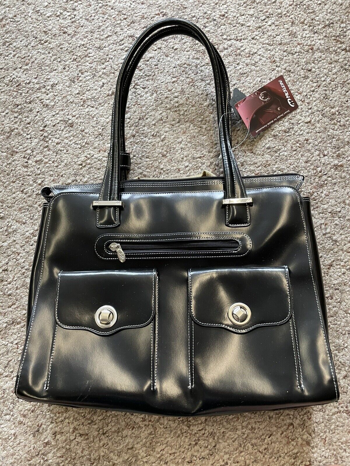 McKlein Ladies Verona 96625 Black Leather 15.6\