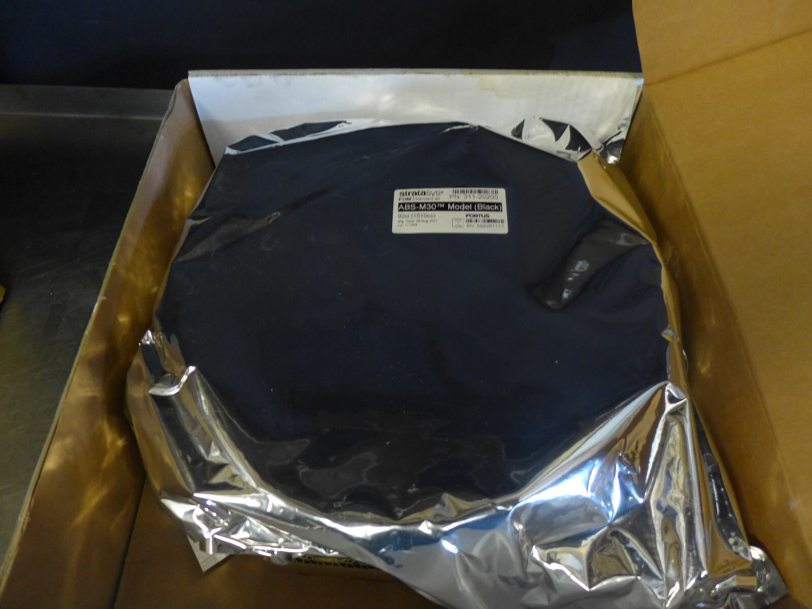 O99 STRATASYS FORTUS CLASSIC 311-20200 ABS M30 BLACK 