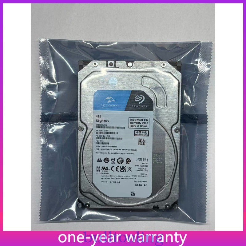 NEW Seagate SkyHawk ST4000VX016 4TB 256MB 3.5" Serial ATA III SATA 6Gb/s Cache-