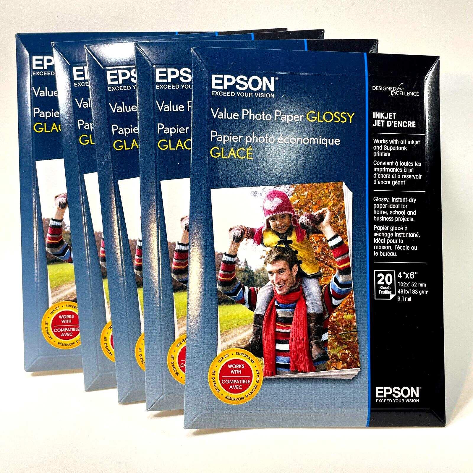 Epson Value Photo Paper Glossy 20 Sheets 4x6