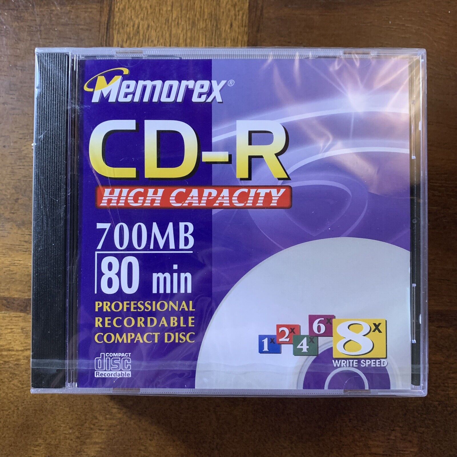 MEMOREX~CD-R 700 MB 80 MIN RECORDABLE CD'S NEW LOT OF 4 8X SPEED HIGH CAPACITY