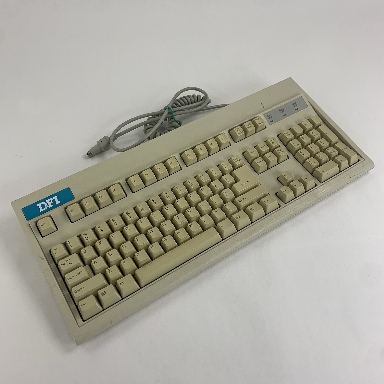 Keytronic DFI E03601 E03601QLPS2-C Vintage Wired Keyboard Tested