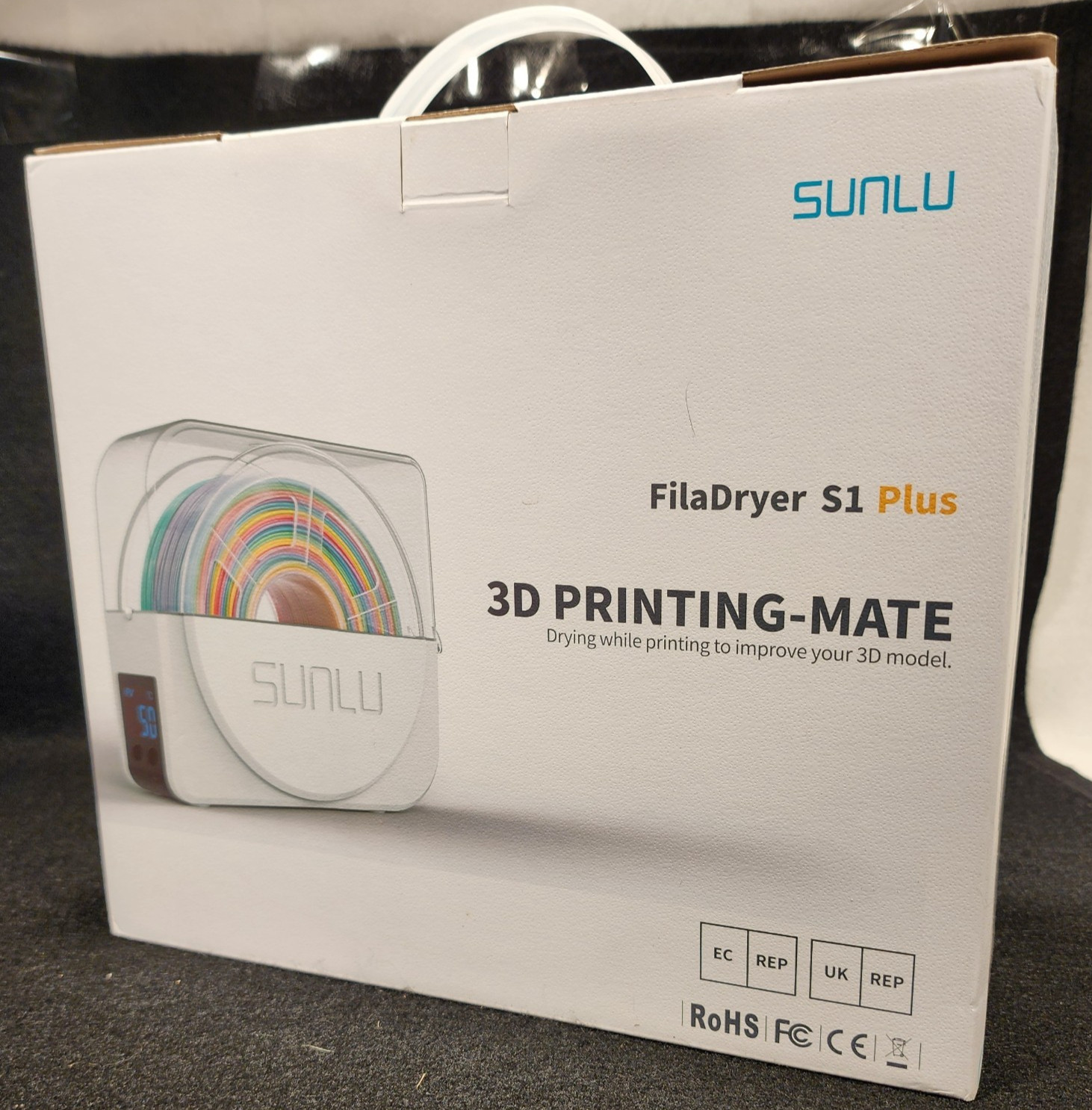 NEW - SUNLU FilaDryer S1 Plus 3D Filament Dryer Box 3D Printing Mate White