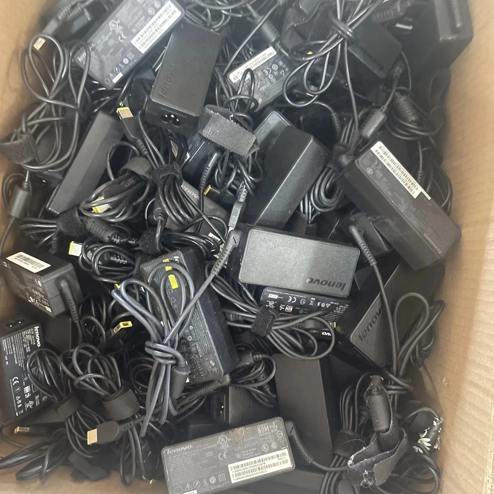 100X Genuine Lenovo 65W Slim Laptop Charger AC Adapter OEM Yellow Tip