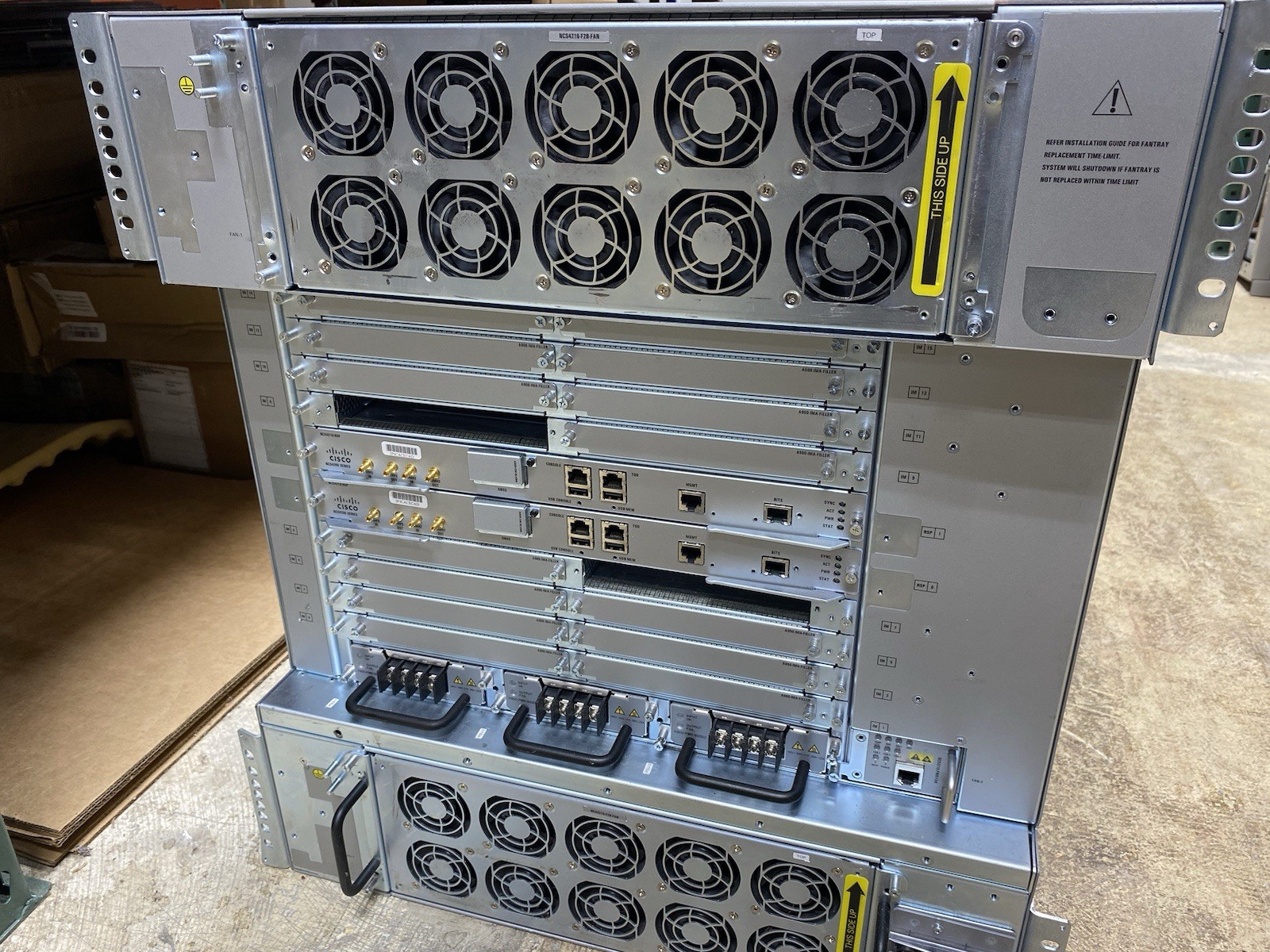 CISCO NCS4216-F2B-SA  with NCS4216-RSP NCS4216-F2B-FAN A900-PWR-900D2 NCS4216-SA