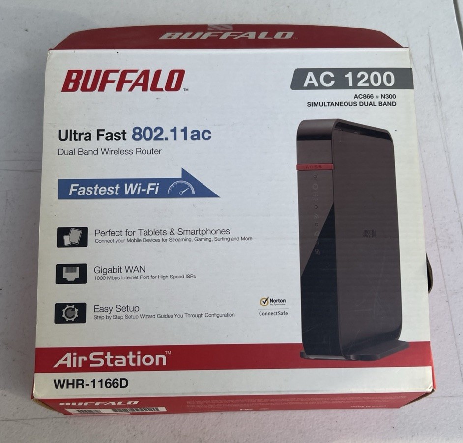 BUFFALO WiFi AirStation Ultra Fast N300 Dual Band Wireless Router No Cable