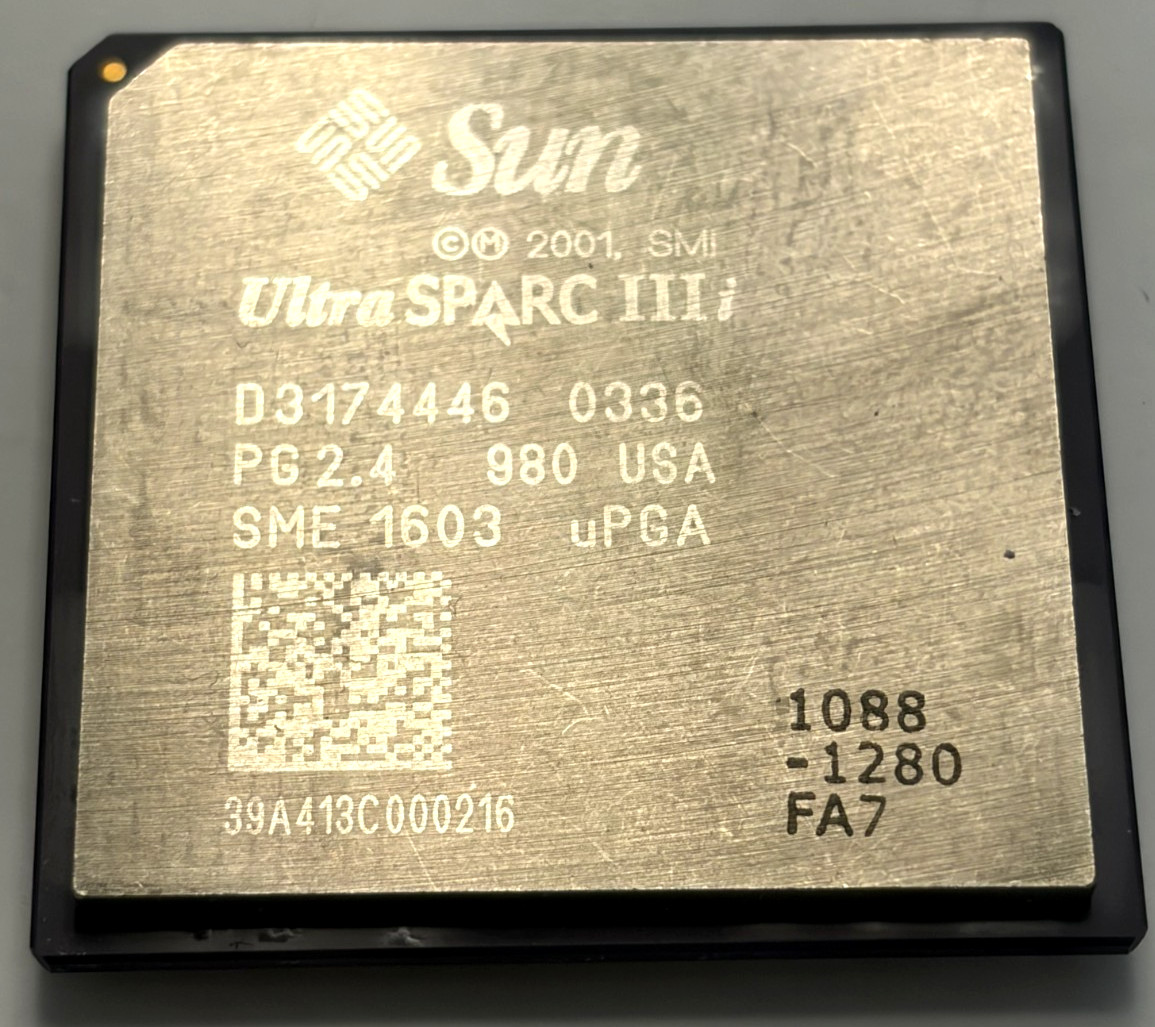 Sun UltraSPARC IIIi 1.0GHz D3174446 SME1603 uPGA Server CPU Processor Tested