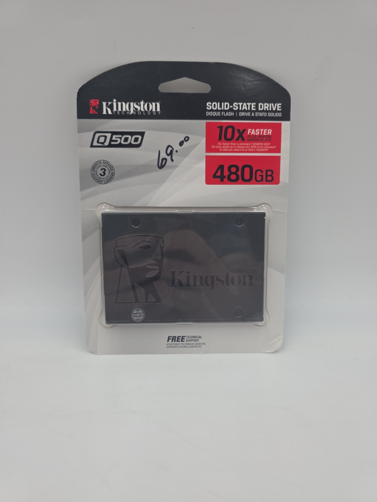 Kingston 480GB Q500 SATA3 2.5 SSD  SA400S37/480G