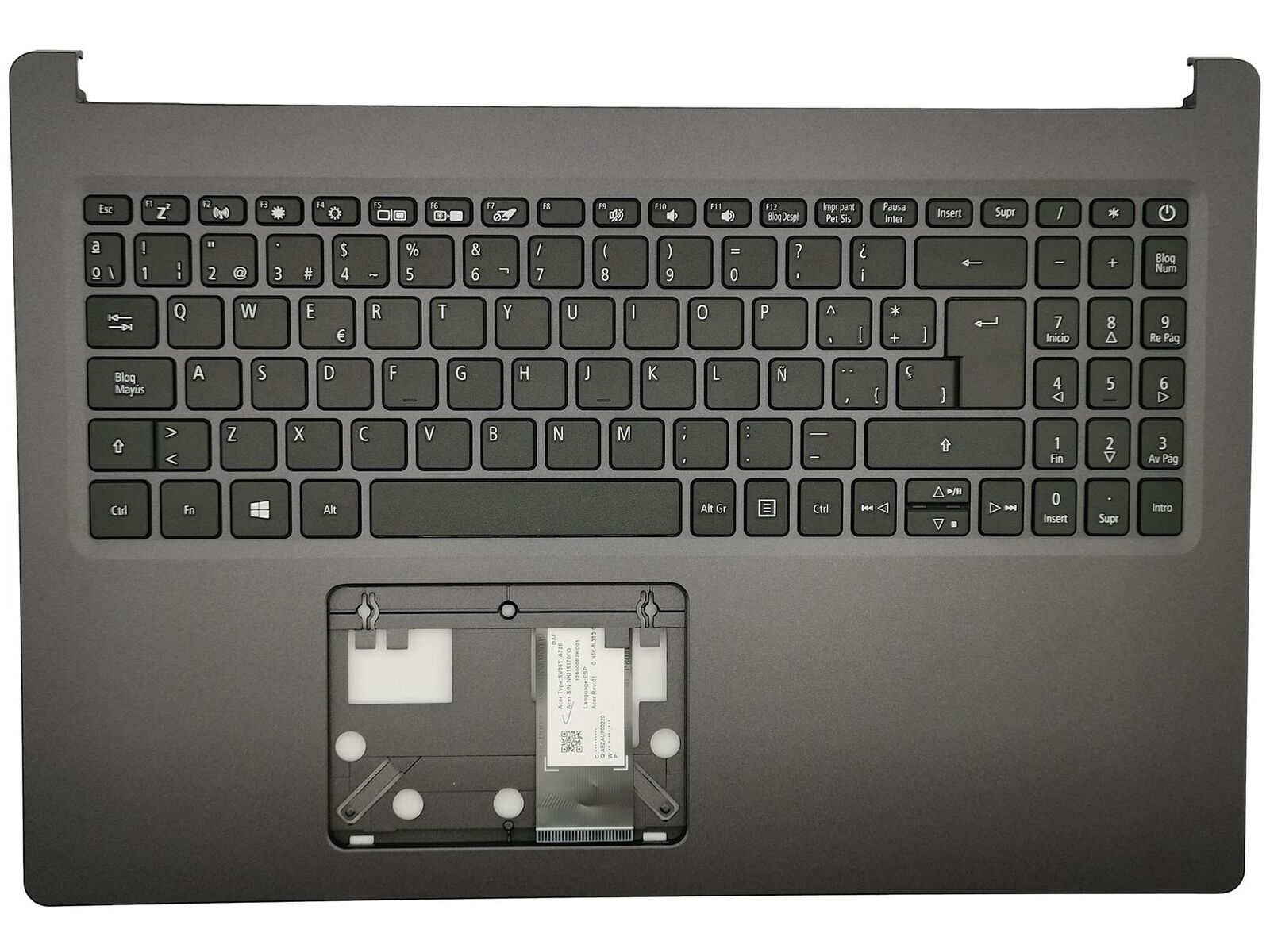 Acer Extensa A315-55G A315-57G EX215-53G Palmrest Cover Keyboard 6B.HEDN7.024
