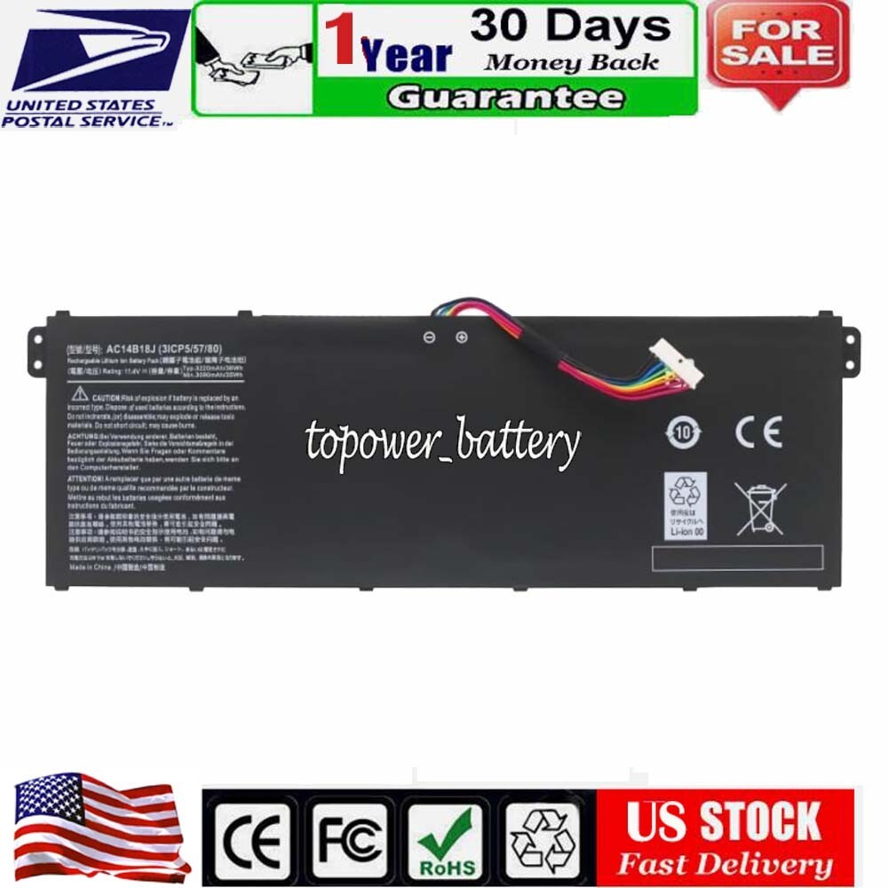 KT.0040G.004 Battery for Acer Aspire E3-111 E3-112 E3-112M ES1-511 ES1-512  