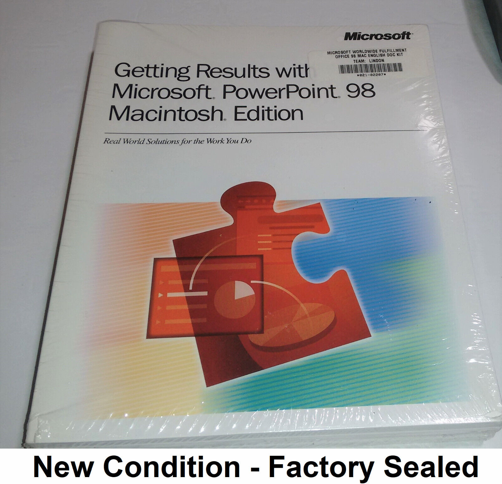 VINTAGE Getting Results w/ Microsoft Powerpoint 98 Macintosh Edition NEW SEALED