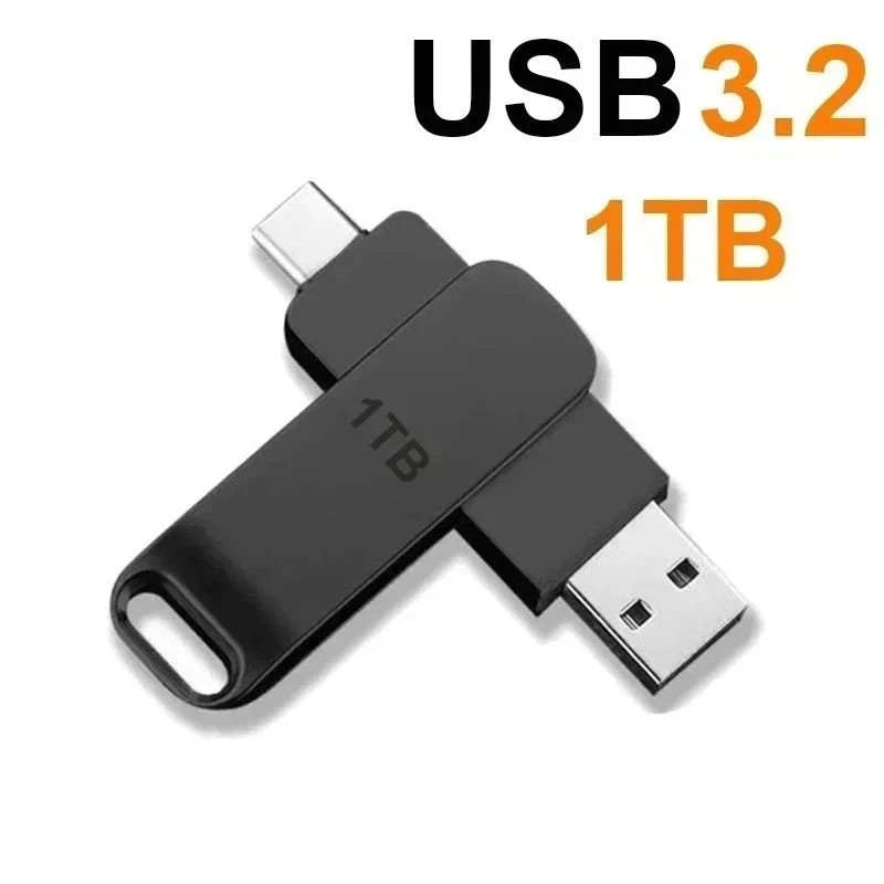 Lenovo USB3.2 USB Flash Drive 1TB OTG Pen Drive High Speed Type-C Flash Disk