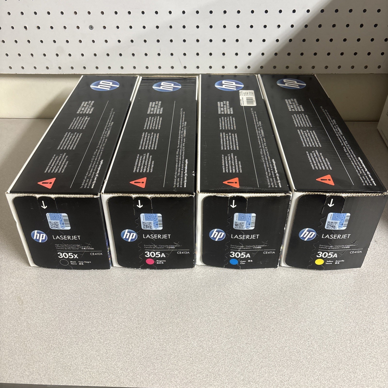 HP 305X 305A Toner Cartridge Set Black Cyan Yellow Magenta OEM