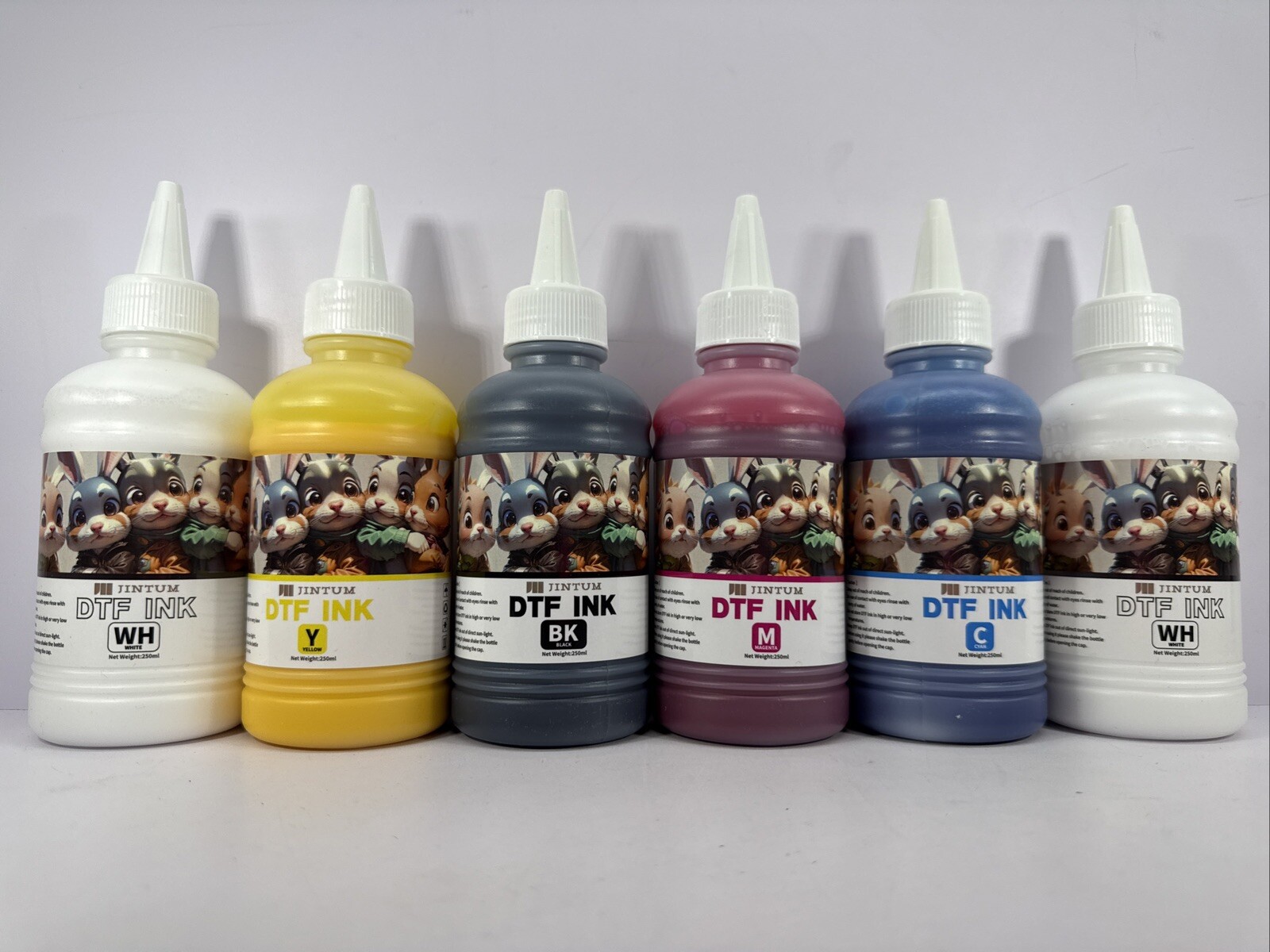 6 Pack✨ Jintum ✨DTF INKS ✨250ml Each