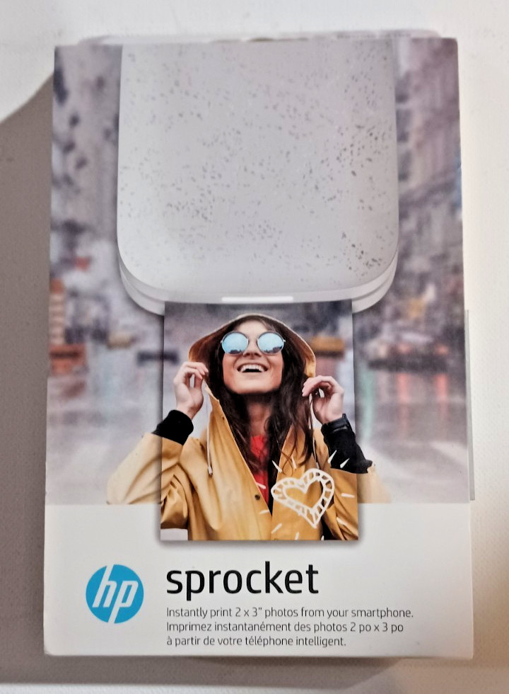 HP SPROCKET PORTABLE 2 X 3" INSTANT PHOTO PRINTER WHITE ~ UNTESTED