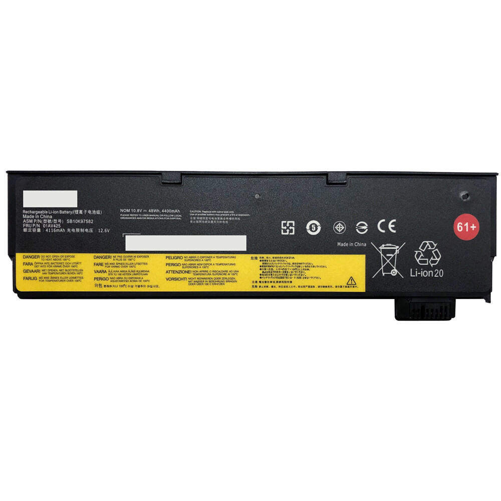 REPLACEMENT 01AV425 61+ BATTERY FOR THINKPAD T470 T480 T570 T580 P51S 4X50M08811