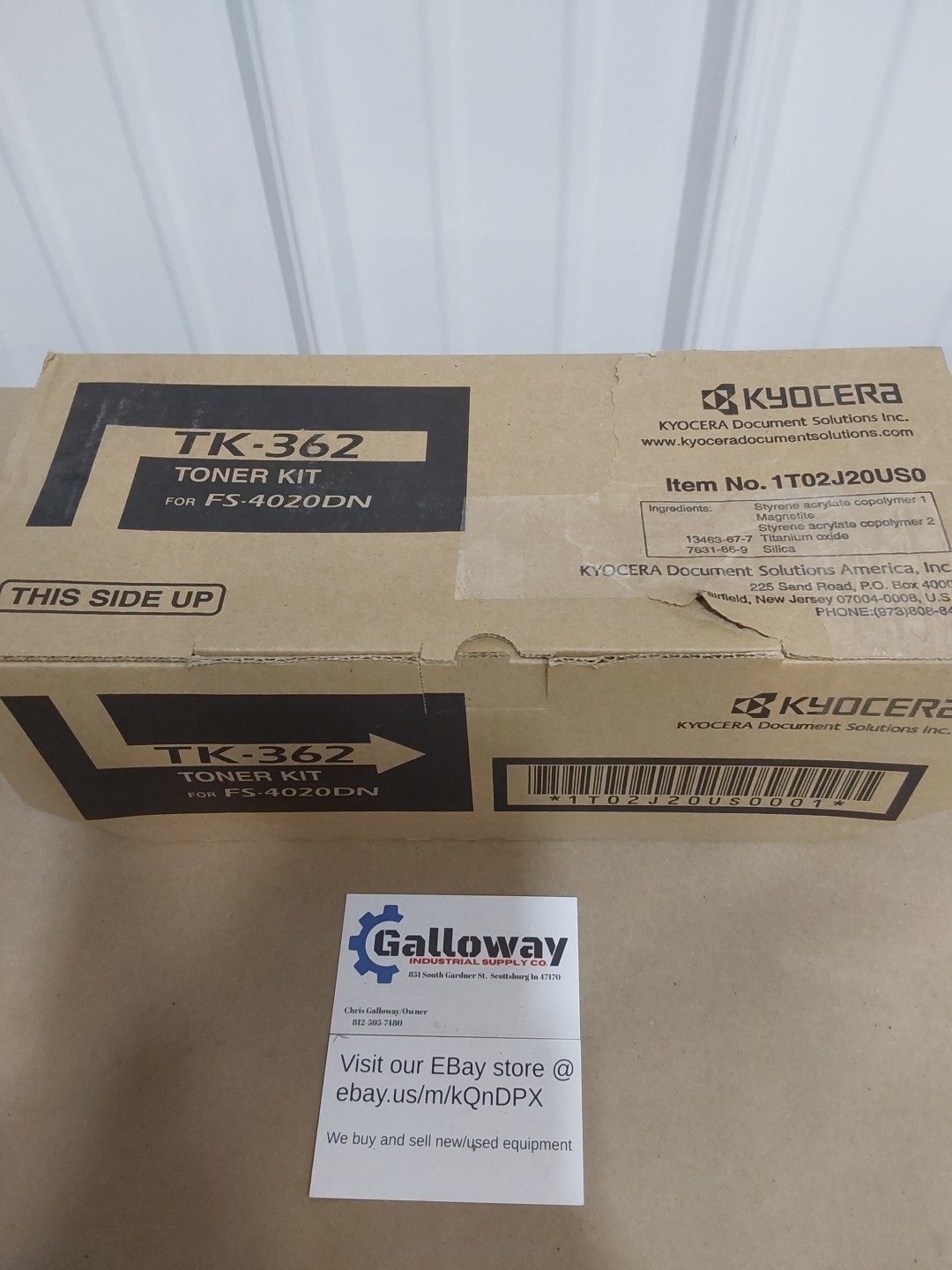 Genuine Kyocera TK-362 Black Toner Cartridge for FS-4020DN Printer NEW IN BOX