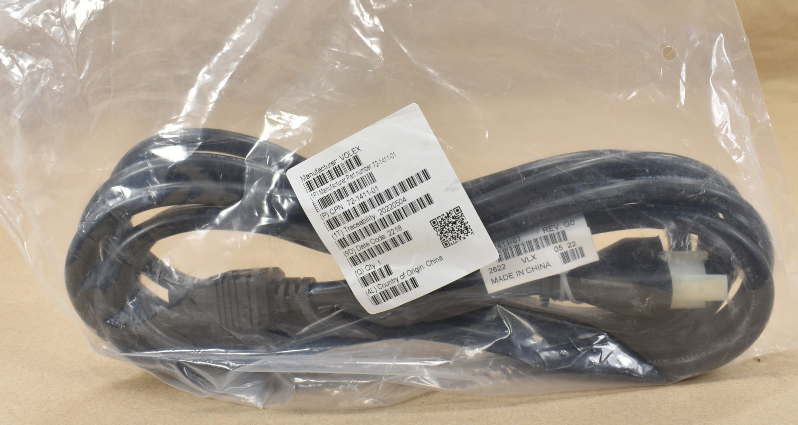 Lot Of 2 Volex 72-1411-01, Power Cable, L6-20P Plug to C19 Connector,  14ft