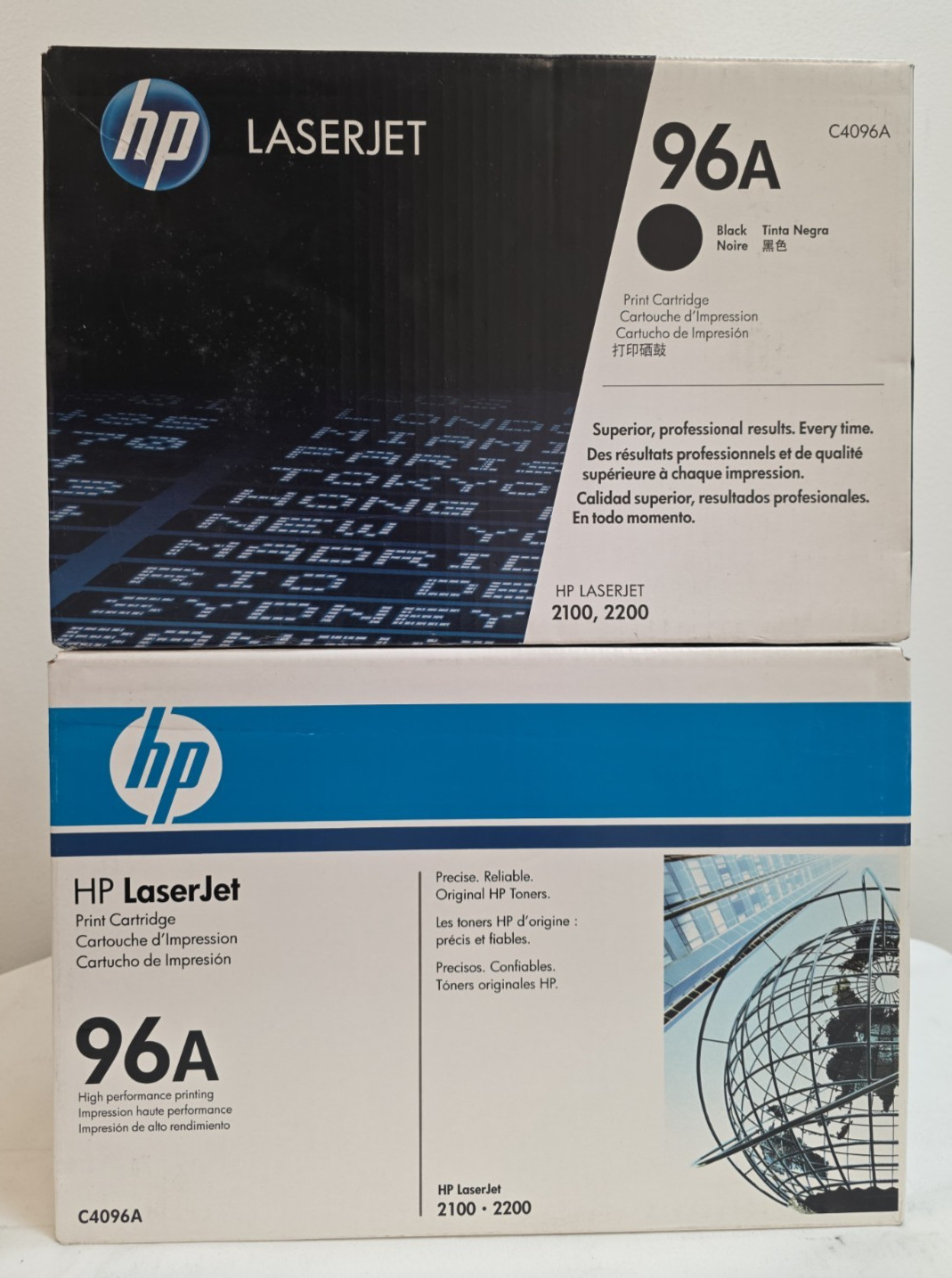 Set of 2 HP LaserJet 96A C4096A Black Toner Cartridge Brand New Genuine OEM
