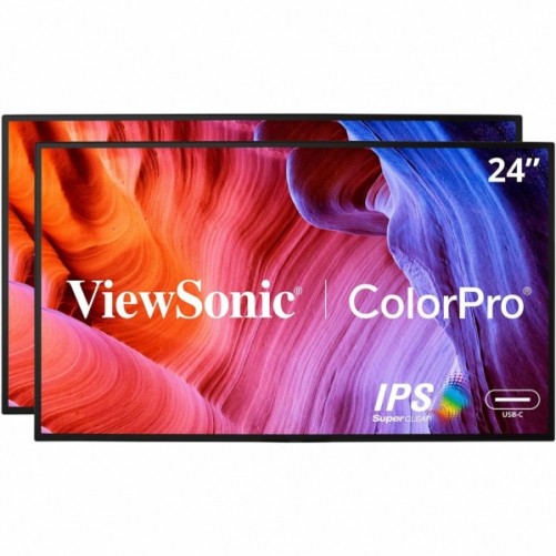 Viewsonic VP2468A_H2 24IN COLORPRO 1080P DUAL PACK HEAD-ONLY IPS DOCKING MONITOR