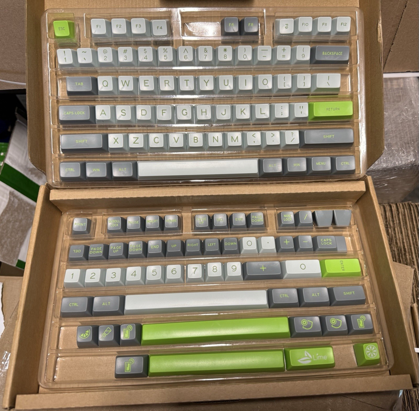 Maxkey SA Lime Keycap Set - Double Shot ABS - Brand New