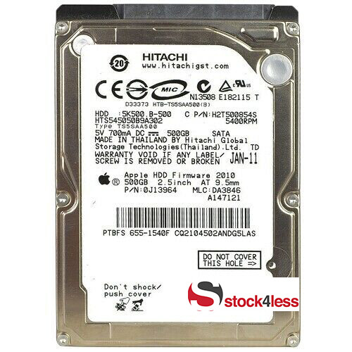 Lots of 10 500GB Hard Drive for MacBook Pro 2.5" HDD - 10pcs of 500GB -Very Good