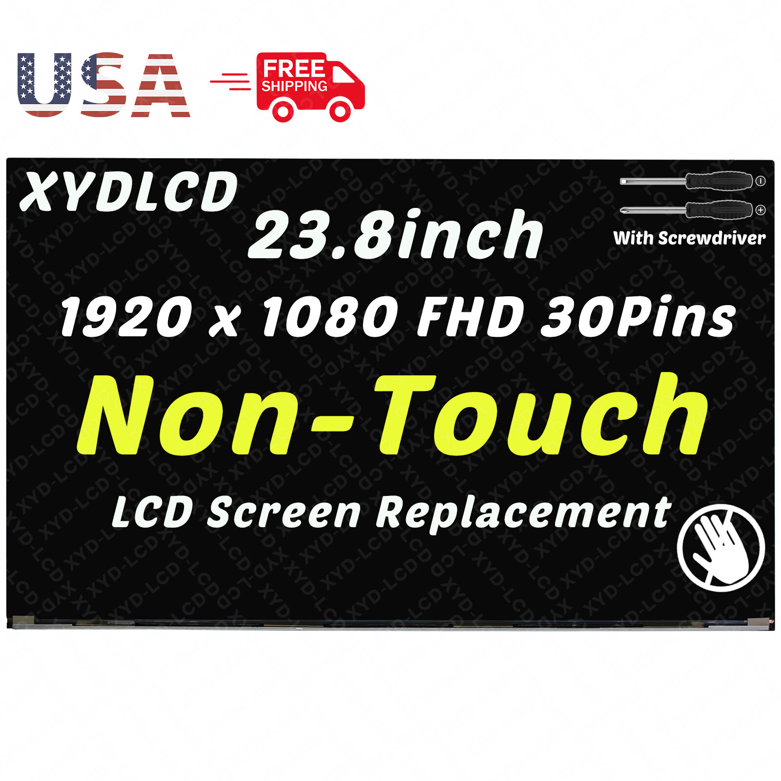 23.8" for HP 24-DF1008NL 24-DF1008NS 24-DF1036XT All-in-One LCD Non-Touch Screen