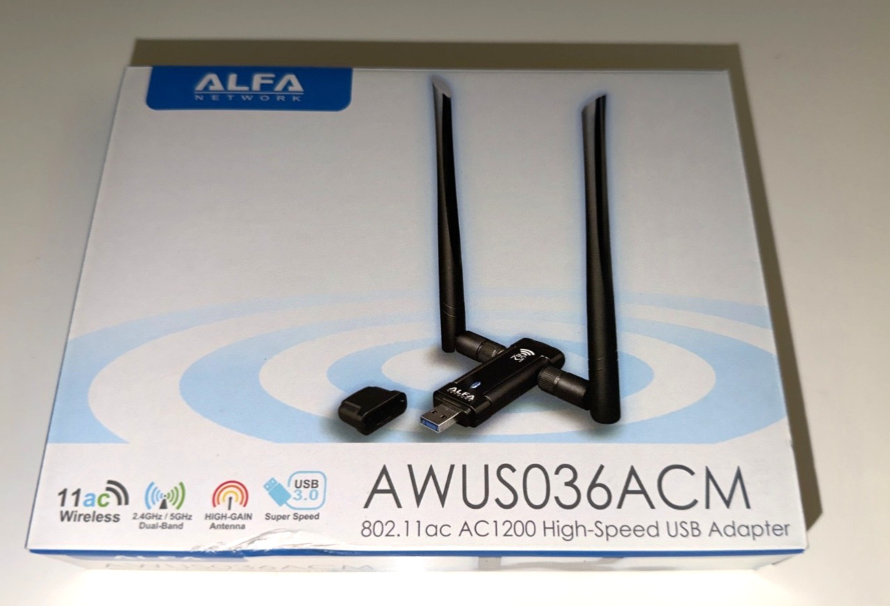 Alfa AWUS036ACM 802.11ac 867 Mbps Long Range WiFi USB Adapter DUAL BAND 2.4/5