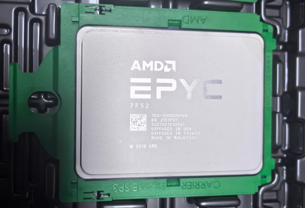 AMD EPYC 7F52 16-Core 32-Thread 3.5GHz SP3 Server CPU 256MB L3 No Vendor Lock