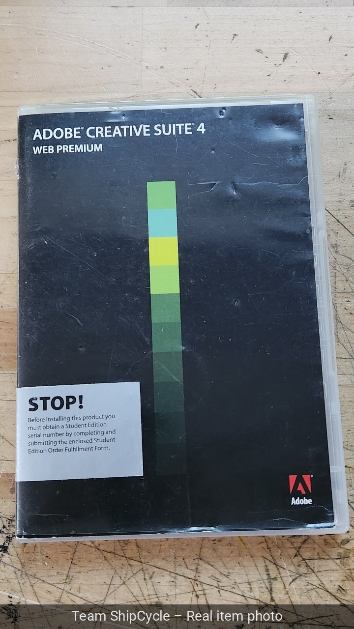 Adobe Creative Suite 4 CS4 WEB Premium For Windows PC Full Retail DVD Ve G2U