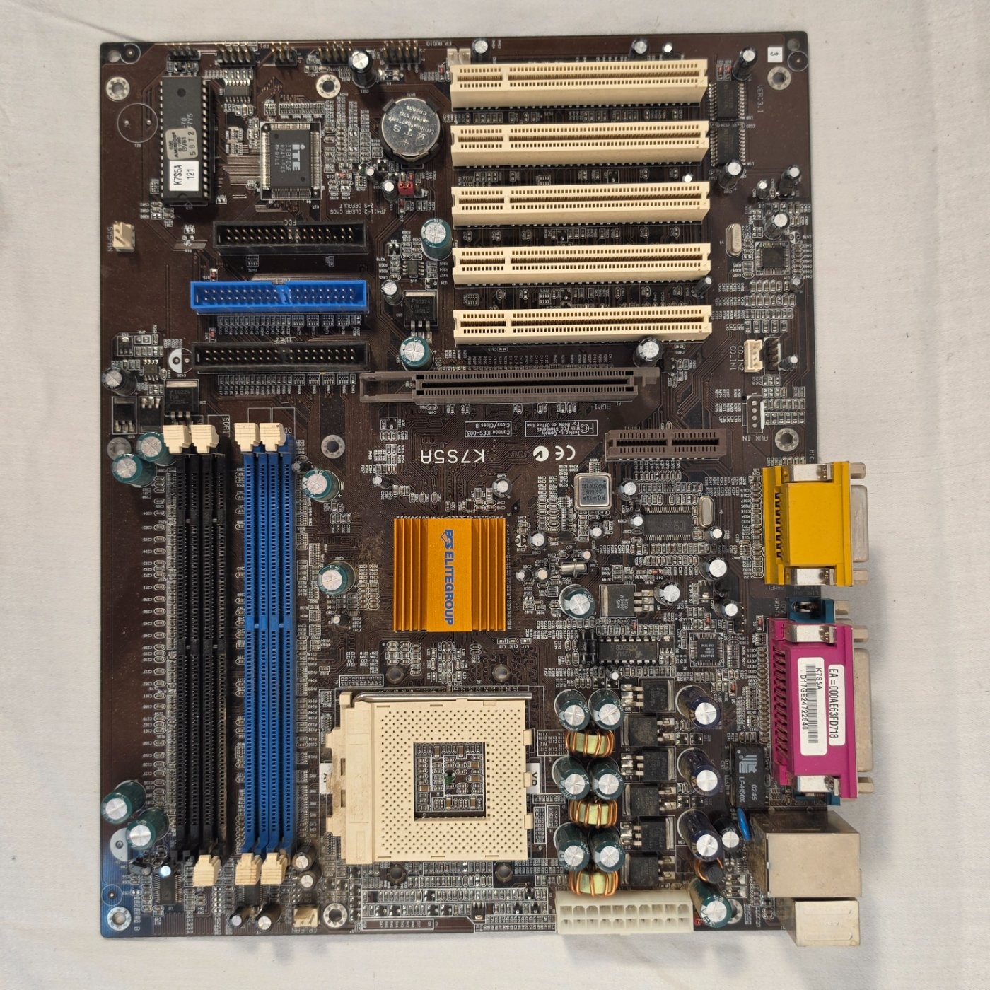ECS Elitegroup K7S5A Ver 3.1 Socket A 462 Motherboard SDR DDR AGP PCI Vintage