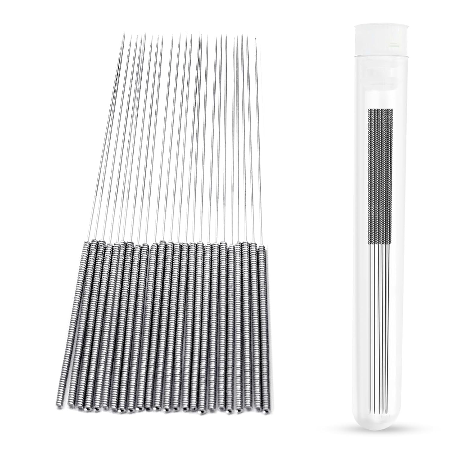 3D Printer Nozzle Cleaning Kit: 20-Pack 0.4mm Stainless Steel Nozzle Cleaner, 3D