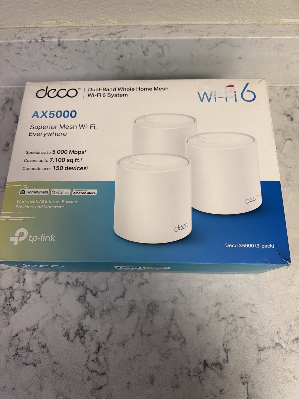 TP-Link Deco X5000 WiFi 6 AX5000 Whole Home Mesh Wi-Fi System