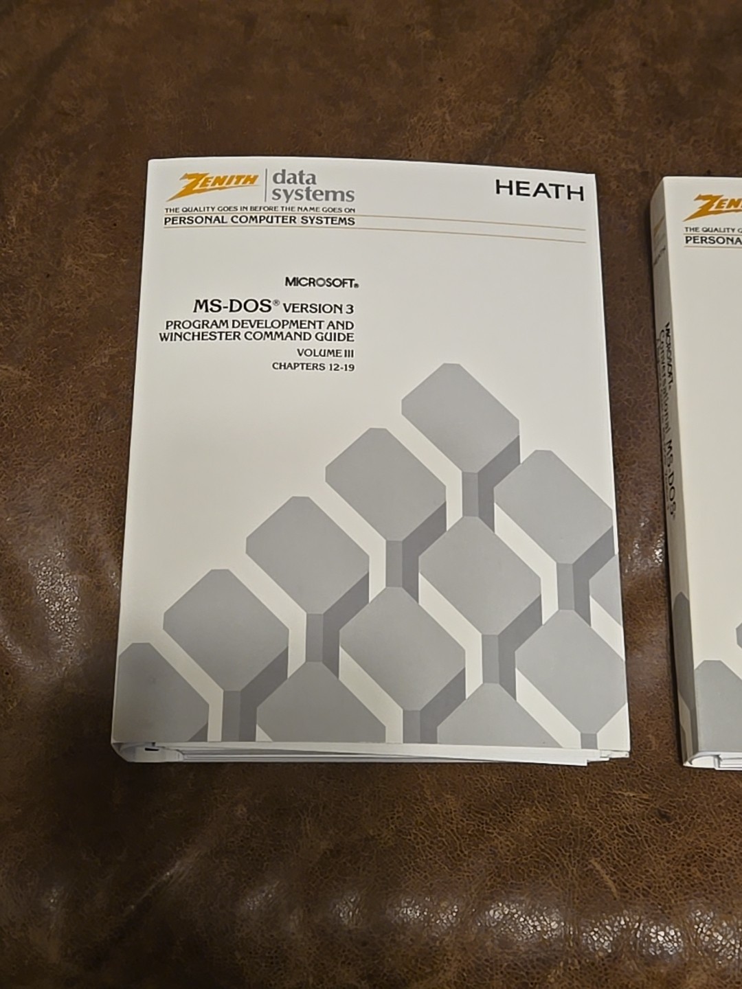 Vintage Zenith Heath Data Systems Microsoft MS-DOS Version 3 Manuals
