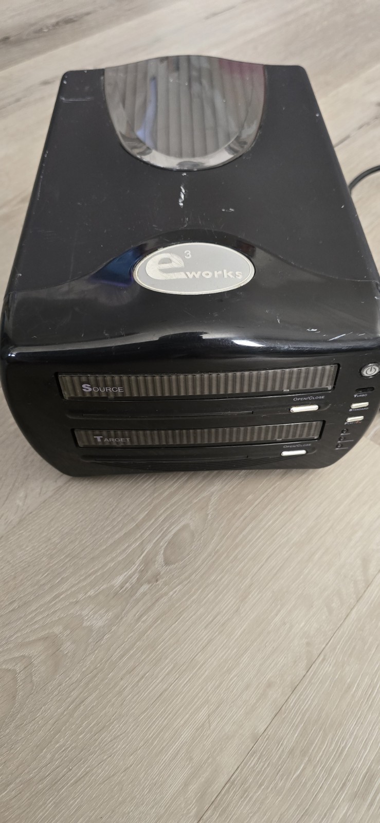 E3 Works DISCCLONE II Stand-Alone CD Copier Parts or repair (PC-36) Read