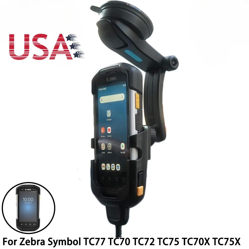 Car Vehicle Holder Mount Charger Cable for Zebra TC77 TC70 TC72 TC75 TC70X TC7X