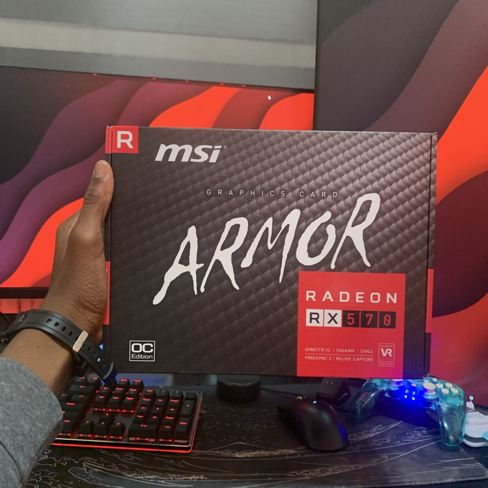 MSI AMD  Radeon RX 570 8GB GDDR5 Graphics Card Used 