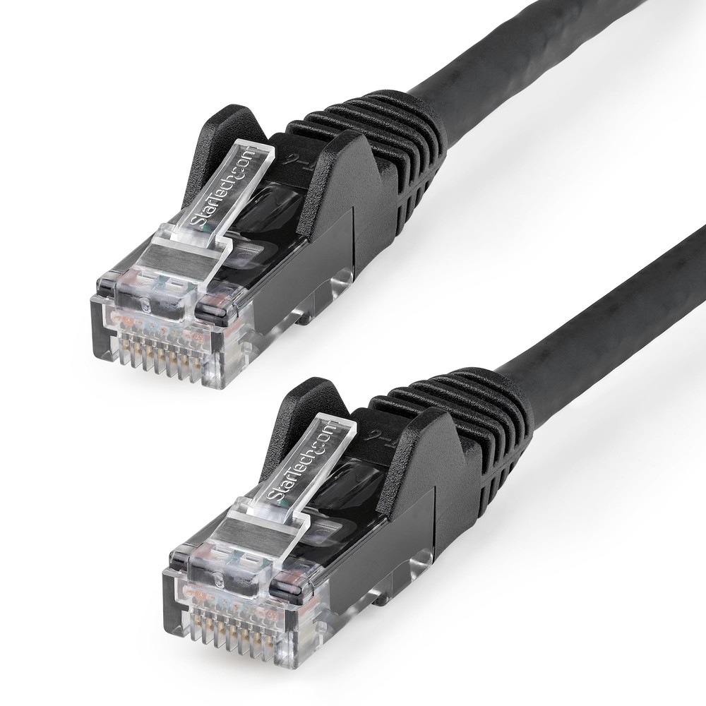 Startech N6Lpatch35Bk 35Ft Black Cat6 Ethernet Cable Lszh Snagless Patch
