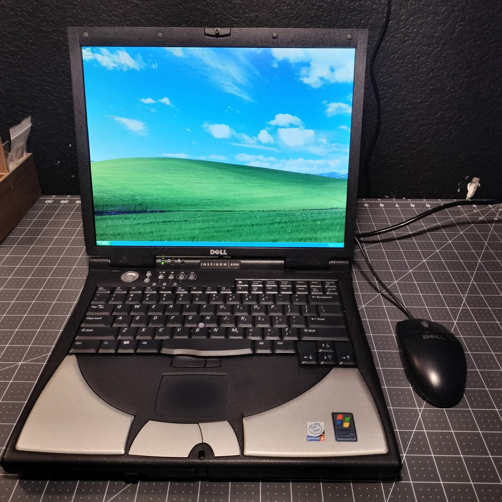 Dell Inspiron 8200 Laptop Pentium 4 Restored + Upgraded, WORKING BATTERY READ
