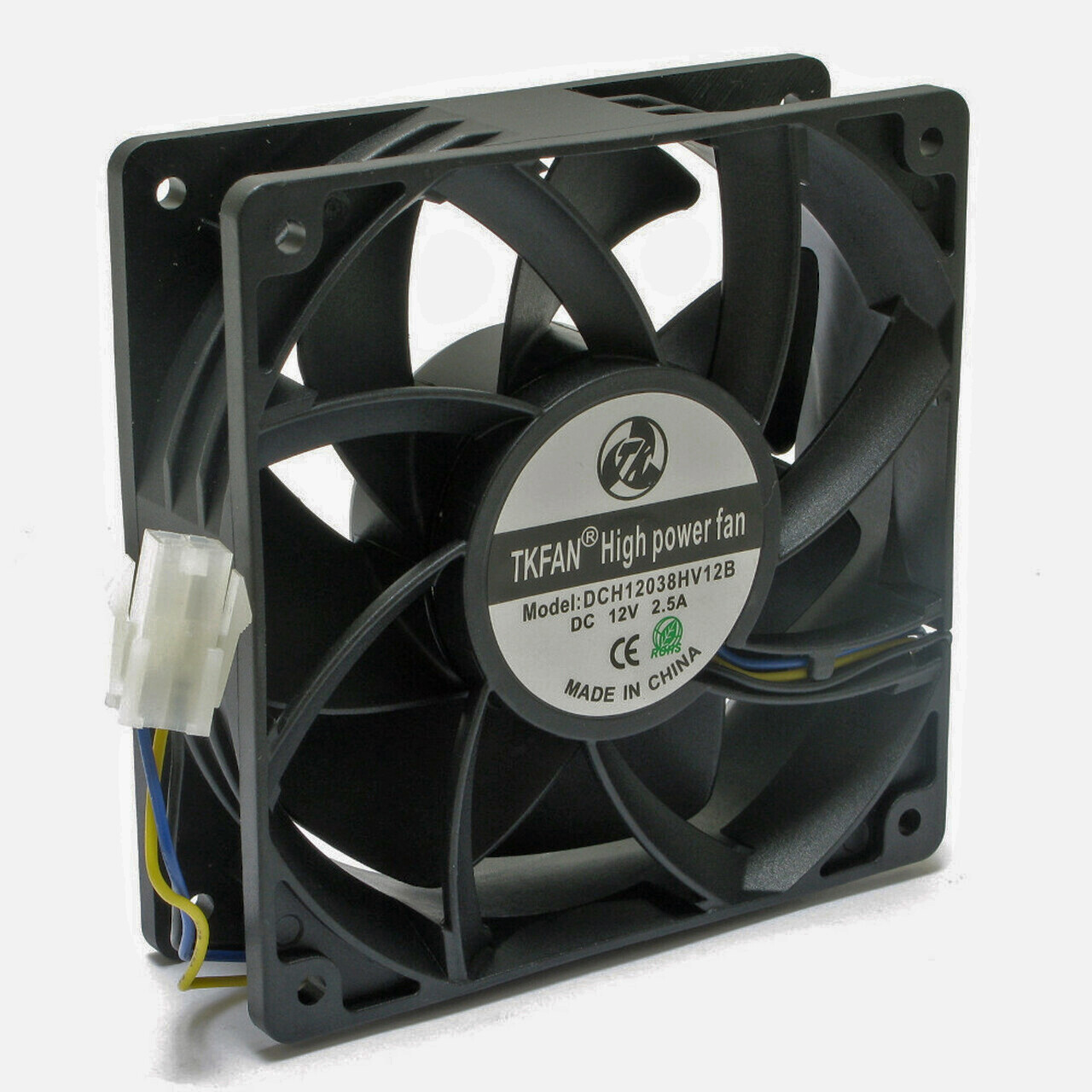 10-pack TKFAN ULTRA HIGH SPEED SERVER MINER FANS 12V 285 CFM 120x38mm 3-Pin PWM