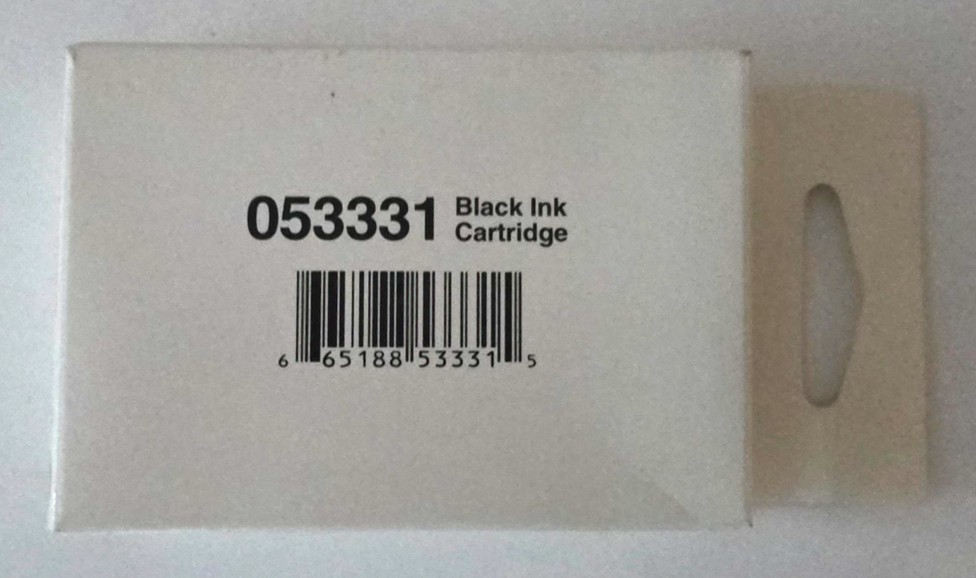 (NEW/SEALED) Genuine Primera 53331 Black Ink Cartridge Bravo II Disc Publisher
