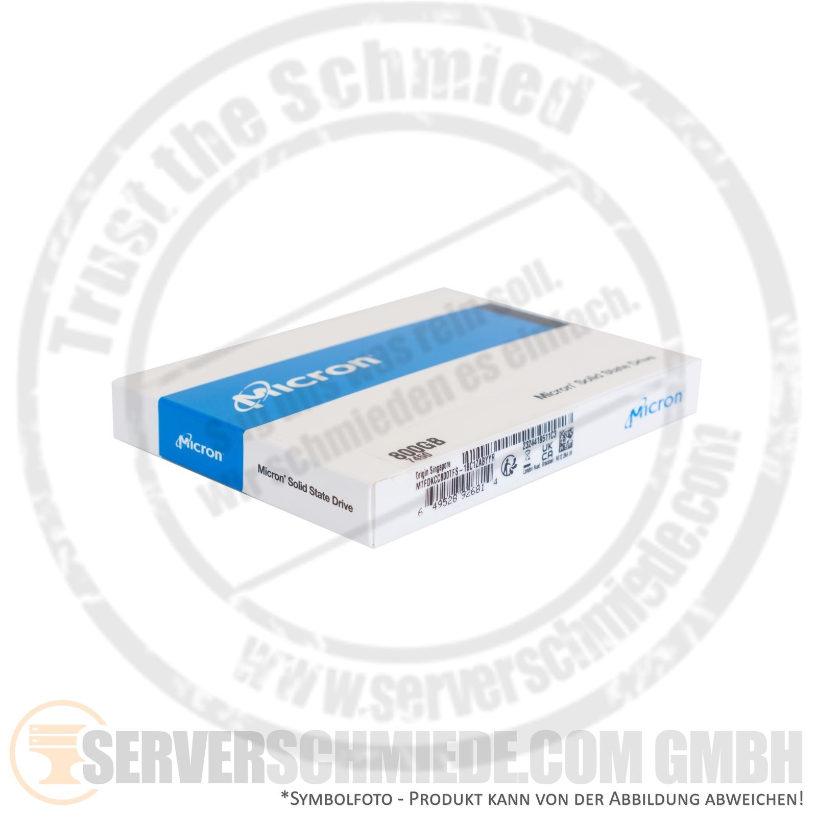 800GB 2.5" Micron 7450 Max Datacenter Enterprise 24/7 U.3 NVMe 530K IOPS +NEW+