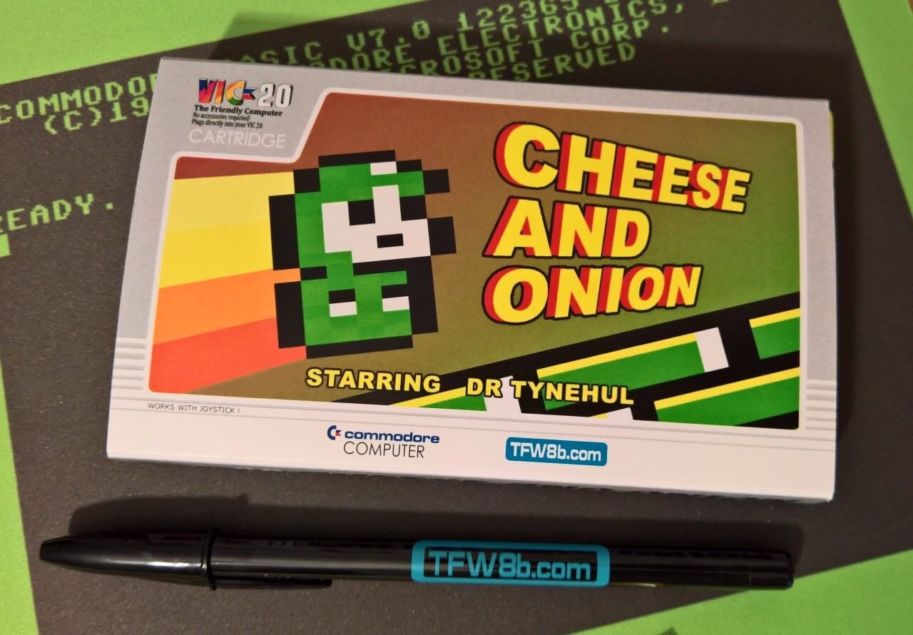 Cheese & Onion Cartridge NEW (2017) game for the Commodore VIC20