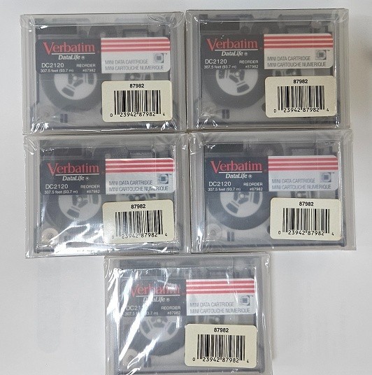 Verbatim DC2120 QIC-80 120MB Data Cartridge - 5 PACK NEW Sealed